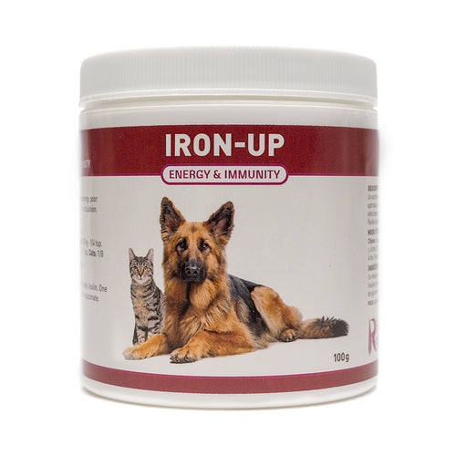 Iron is an essential nutrient for dogs and cats who are suffering from Anemia, fatigue or chronic infections. It will help their body transport more oxygen, rebuild the immune system and improve circulation. OnTotalWellness distributing for Ontario 