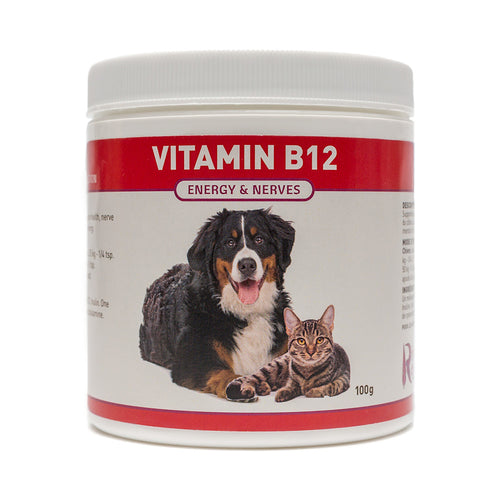 Vitamin B12 is the perfect nutrient choice for dogs and cats who are showing signs of staggering, muscle weakness, seizures, low energy levels or depression. B12 also helps to resolve digestive issues such as gas, diarrhea and constipation. OnTotalWellness distributing for Ontario 