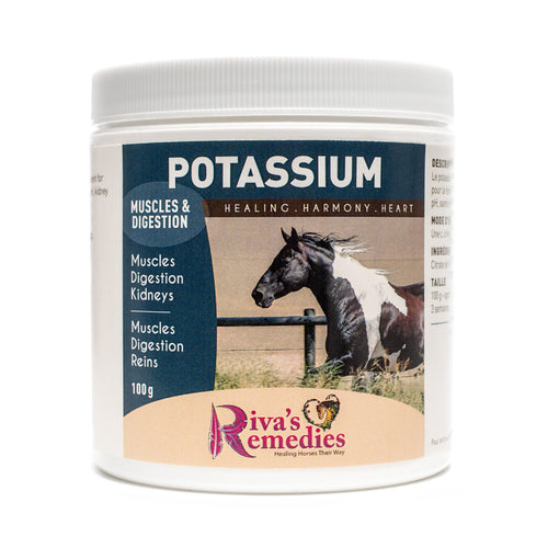 Potassium is an important nutrient for muscle function, electrolytes, pH balance, kidney health and digestive function in horses, ponies and donkeys. OnTotalWellness distributing for Ontario 