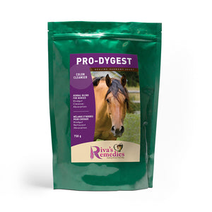 Pro-Dygest is an excellent Herbal Blend for promoting the function and health of the gastrointestinal system including hindgut toxicity. Maintains a healthy intestinal immune system for your horse, pony or donkey. Use for diarrhea/leaky gut. OnTotalWellness distributing for Ontario 