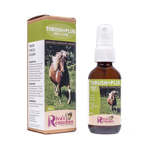 Thrush+Plus is a combination of tea tree oil and calendula tincture to promote healthy hooves. Use on all hoof conditions: thrush, fungus, abscesses, wounds, hoof cracks, white line, soft frogs and /or infections. OnTotalWellness distributing for Ontario 