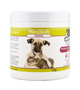 Pro-Colon is a high quality prebiotic and probiotic. It is an ideal choice if your dog or cat suffers from diarrhea, yeast infections or is having trouble gaining weight. Pro-Colon will help replenish friendly bacteria, strengthen their immune system and increase nutrient absorption. OnTotalWellness distributing for Ontario 